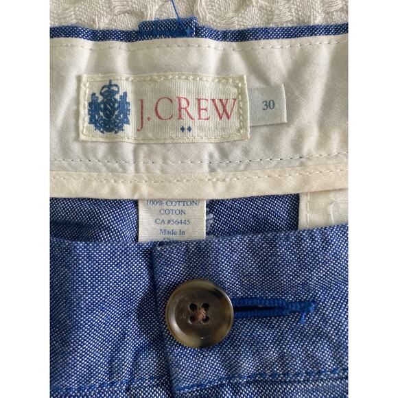 J. Crew Men’s Blue Cotton Chambray 9” Shorts Mens Sz 30 - Picture 6 of 8